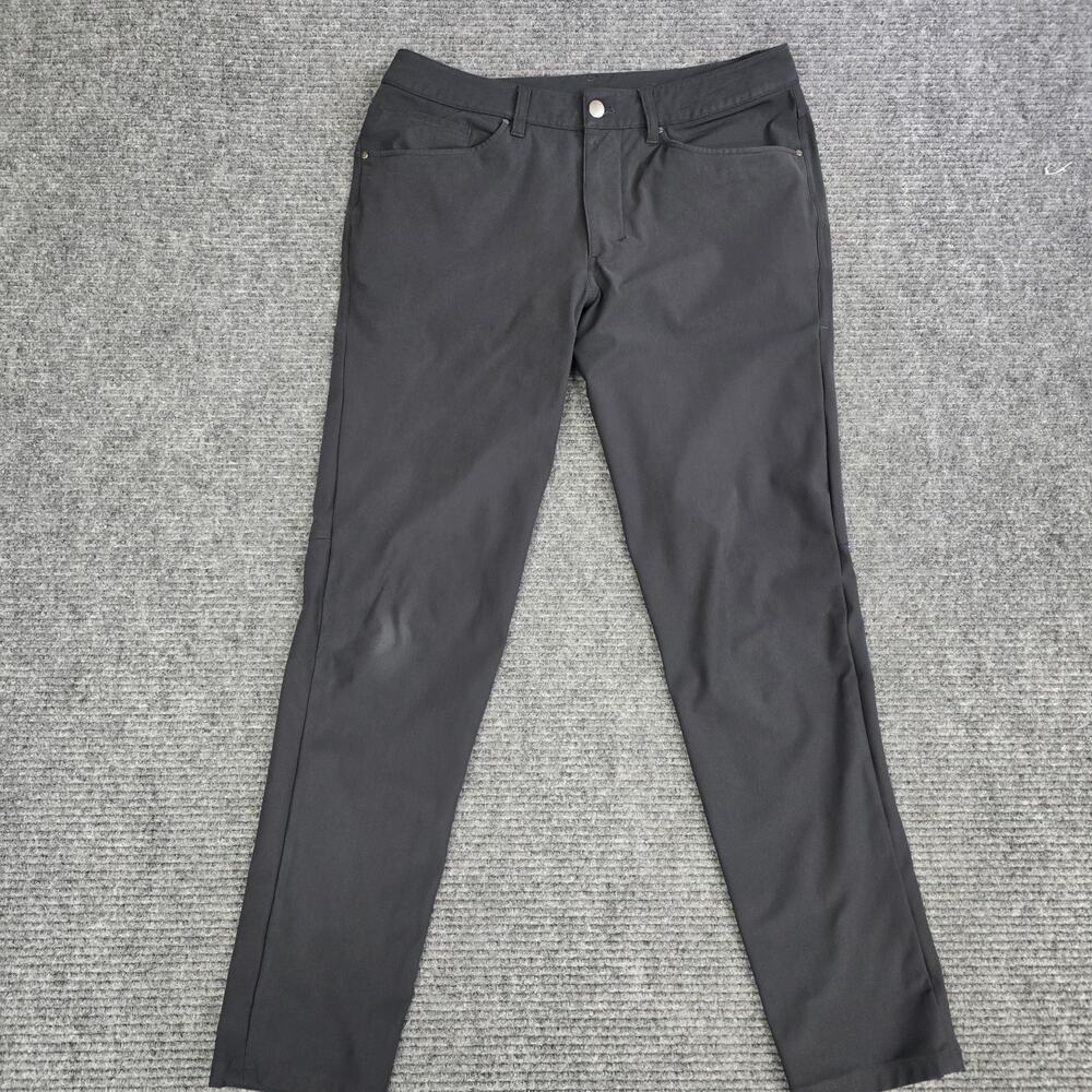 Lululemon ABC Classic-Fit 5 Pocket Pant Mens 31x30 Black Warpstreme Stretch